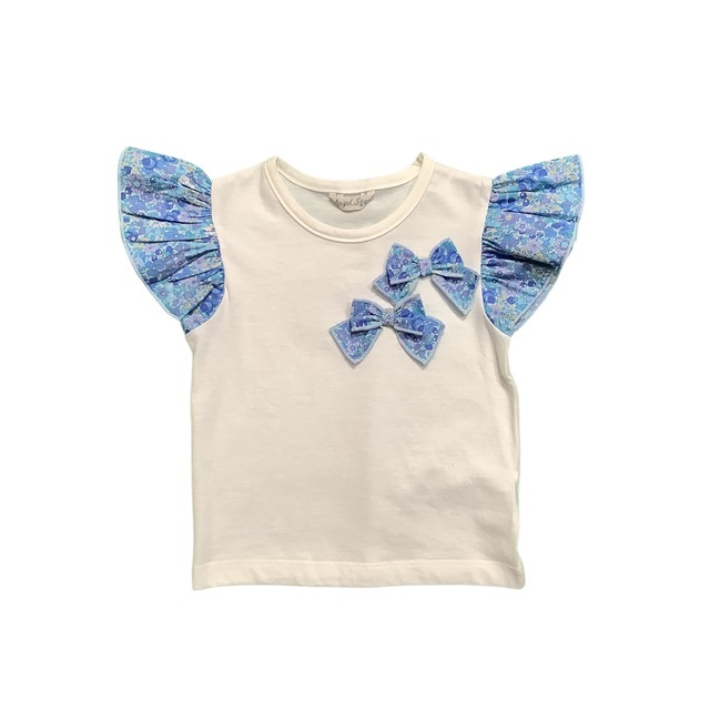 花柄リボン付きＴシャツ