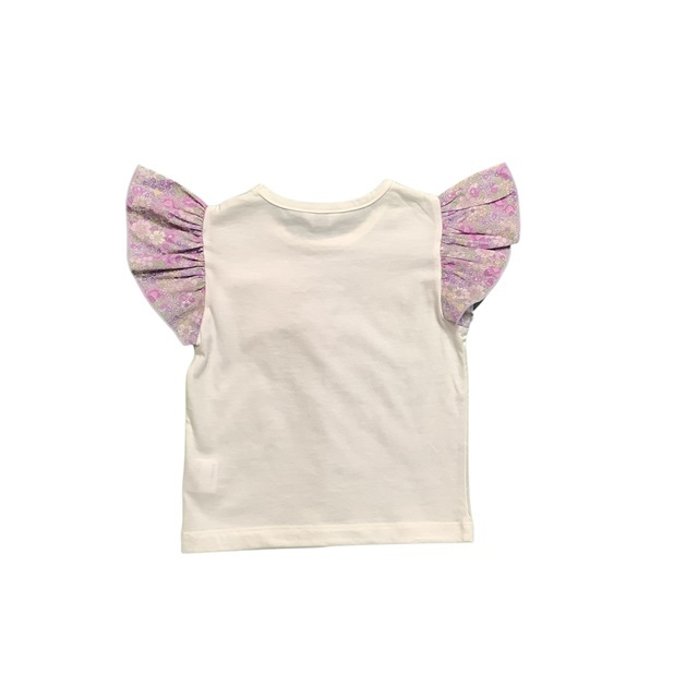 花柄リボン付きＴシャツ