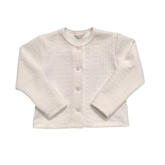 縄編み柄カーディガン