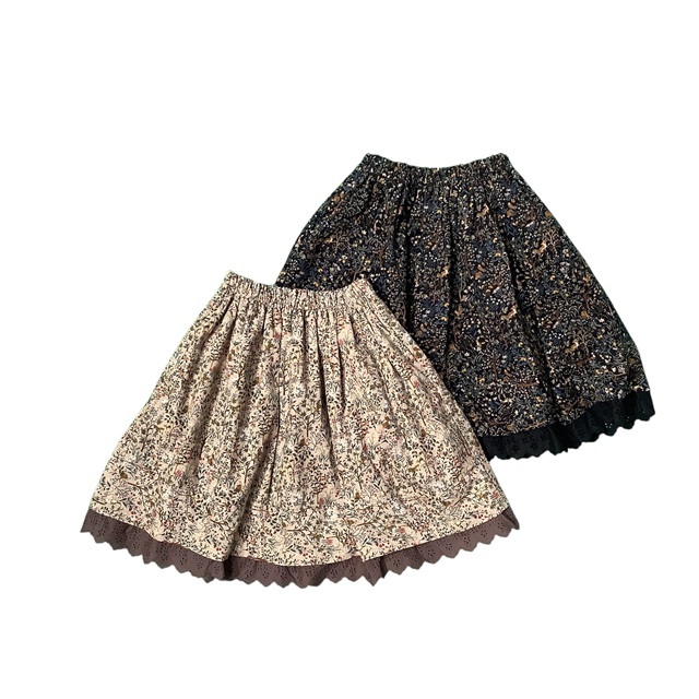 森柄コーデュロイスカート