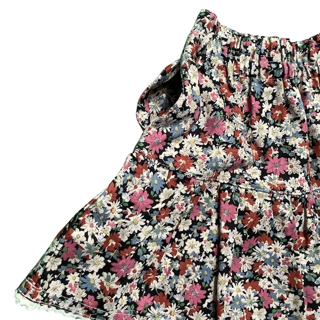 花柄キュロットパンツ