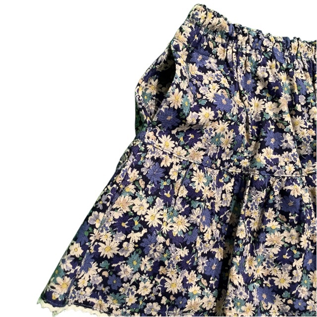 花柄キュロットパンツ