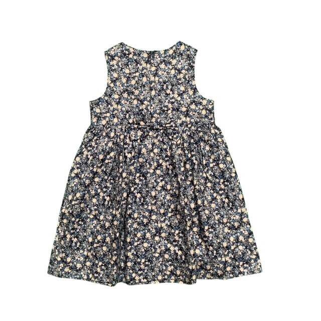 花柄スモッキングジャンパースカート