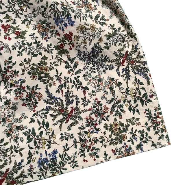 花柄スモッキングジャンパースカート