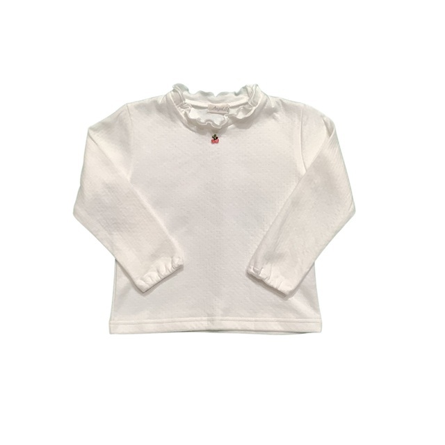 ネックフリルロングスリーブＴシャツ