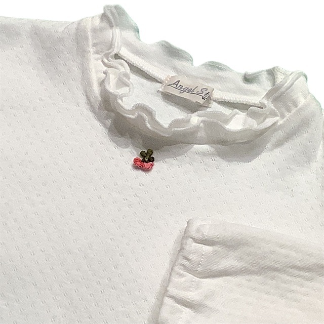 ネックフリルロングスリーブＴシャツ