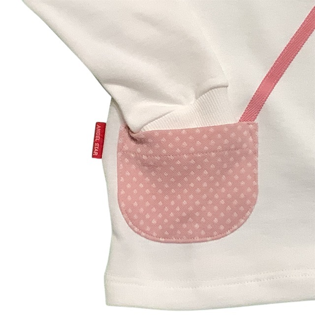 水玉ポーチ裏毛トレーナー