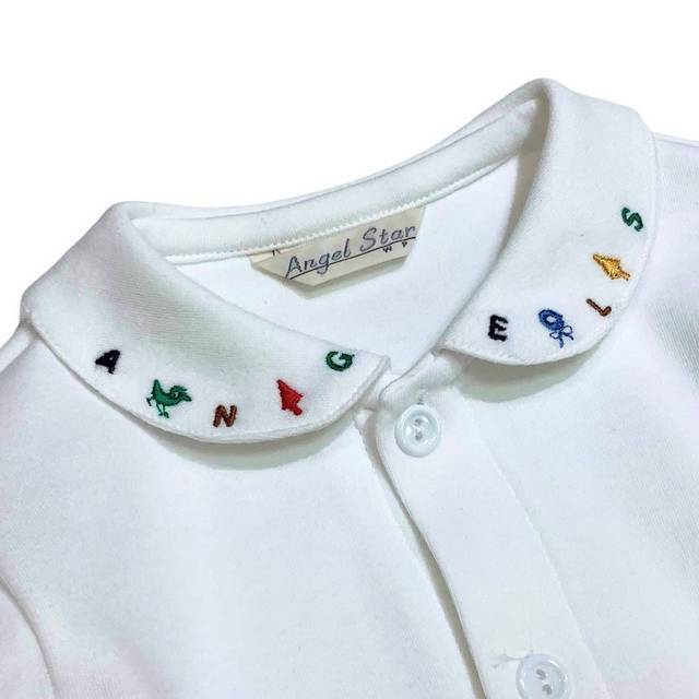 日本製 ベビー服 】 ANGEL刺繍長袖ブラウス ［70～95cm