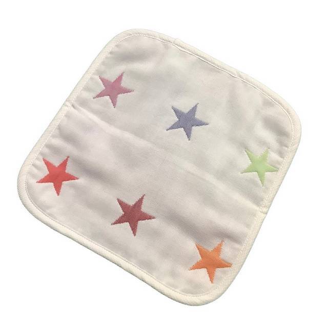 日本製 】星柄五重ガーゼハンカチ オーガニックコットン ベビー・子供