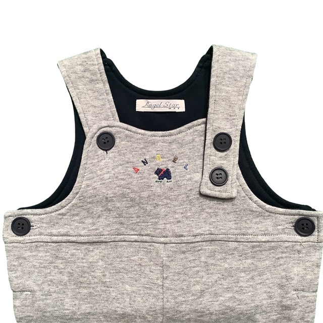 刺繍入りオーバーオール