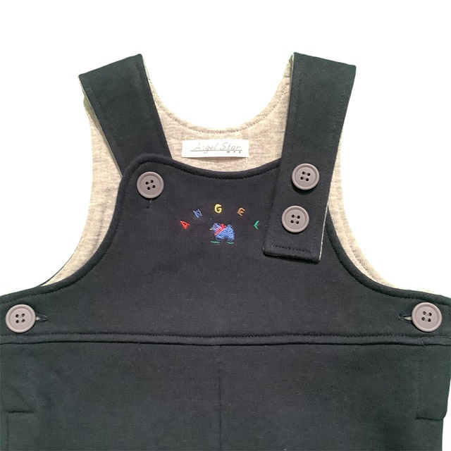 刺繍入りオーバーオール