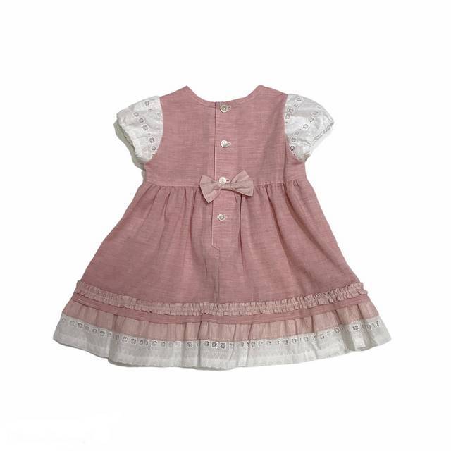 日本製 ベビー服】オーガニックコットン 草木染コットンレース