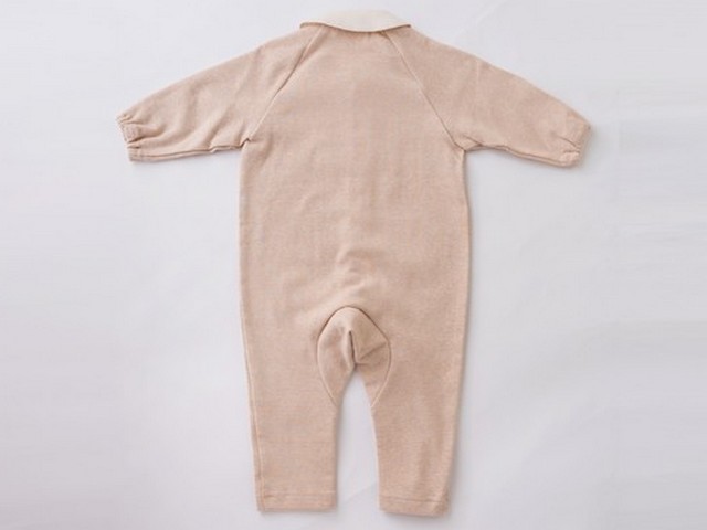 オーガニックコットン帽子付カバーオール