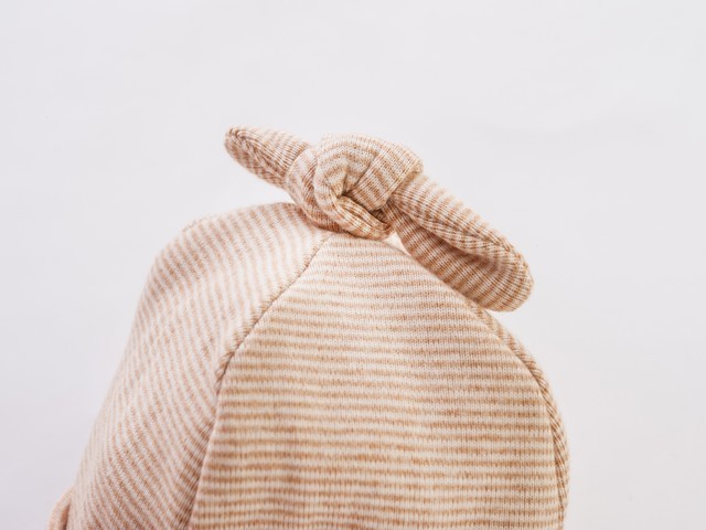 オーガニックコットン帽子付カバーオール