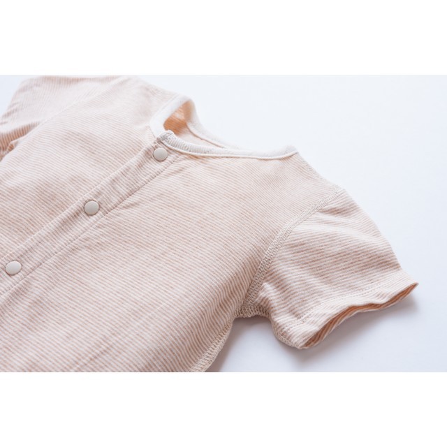 オーガニックコットンロンパース型肌着