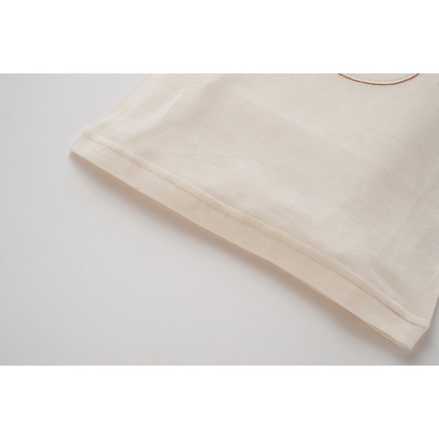 オーガニックコットンくまワッペンTシャツ