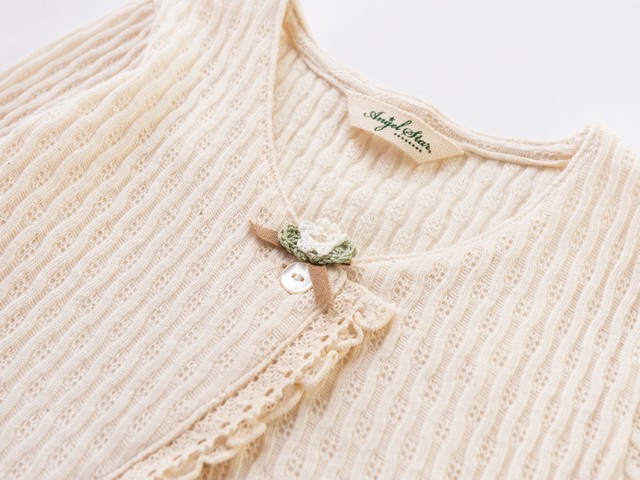 オーガニックコットン楊柳ボレロ