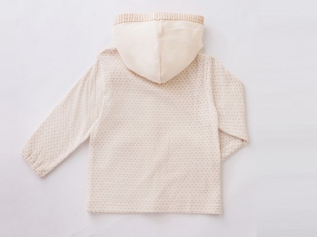 オーガニックコットンAS刺繍パーカー