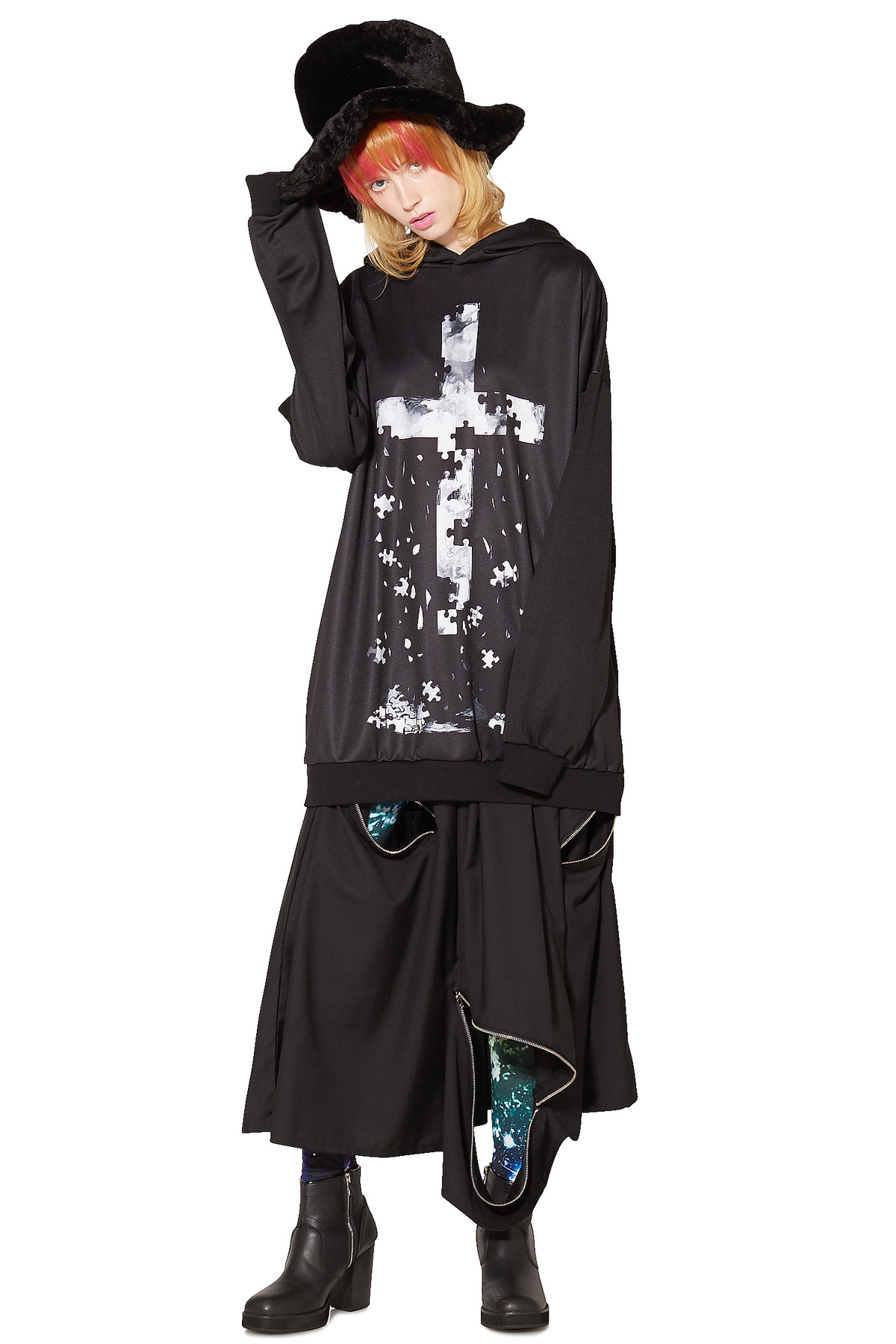 ankoROCK アンコロック　ギャラクシー　浴衣　レア バラバラチリガミチュールスカート ankoROCK(アンコロック