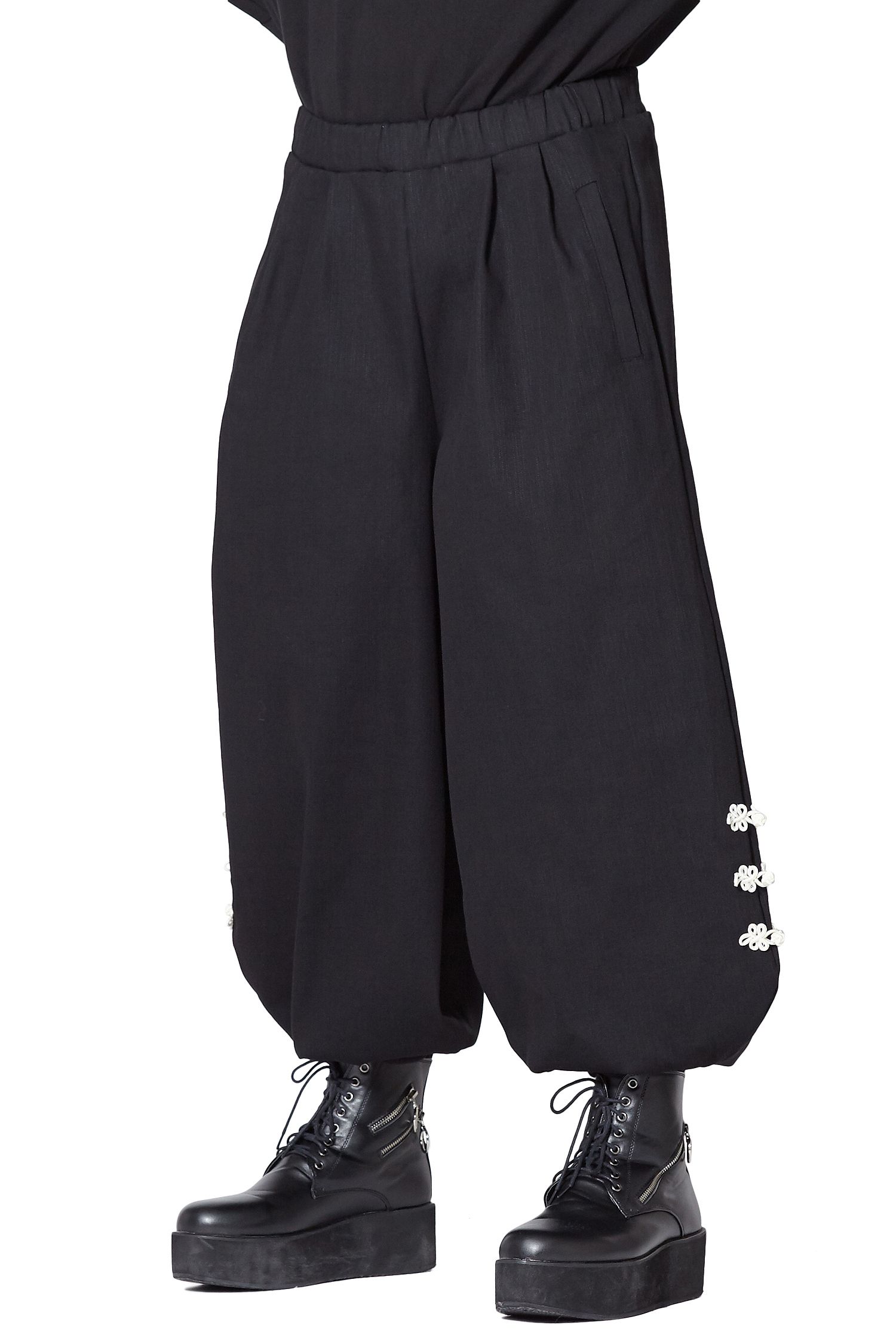 【ankorock】ユニセックス　美品　超パンクバルーン　リブパンツ ankorock】ユニセックス 美品 超パンクバルーン リブパンツ