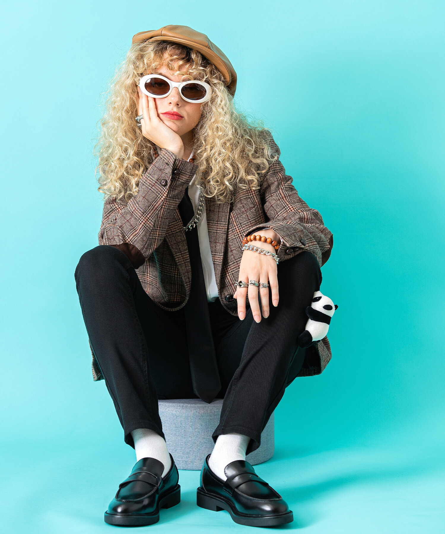 TEDDY ankoROCK スリムパンツ