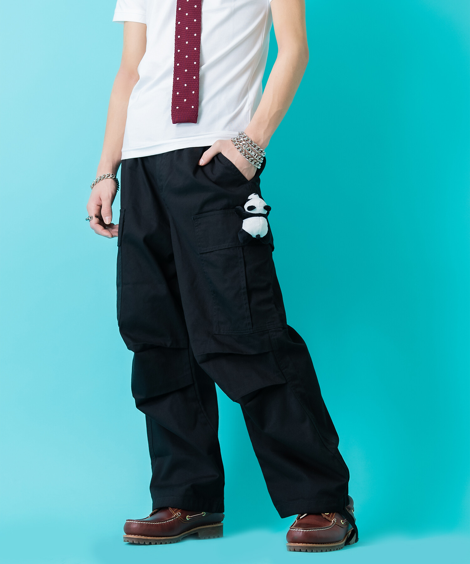 TEDDY ankoROCK ワイドカーゴパンツ