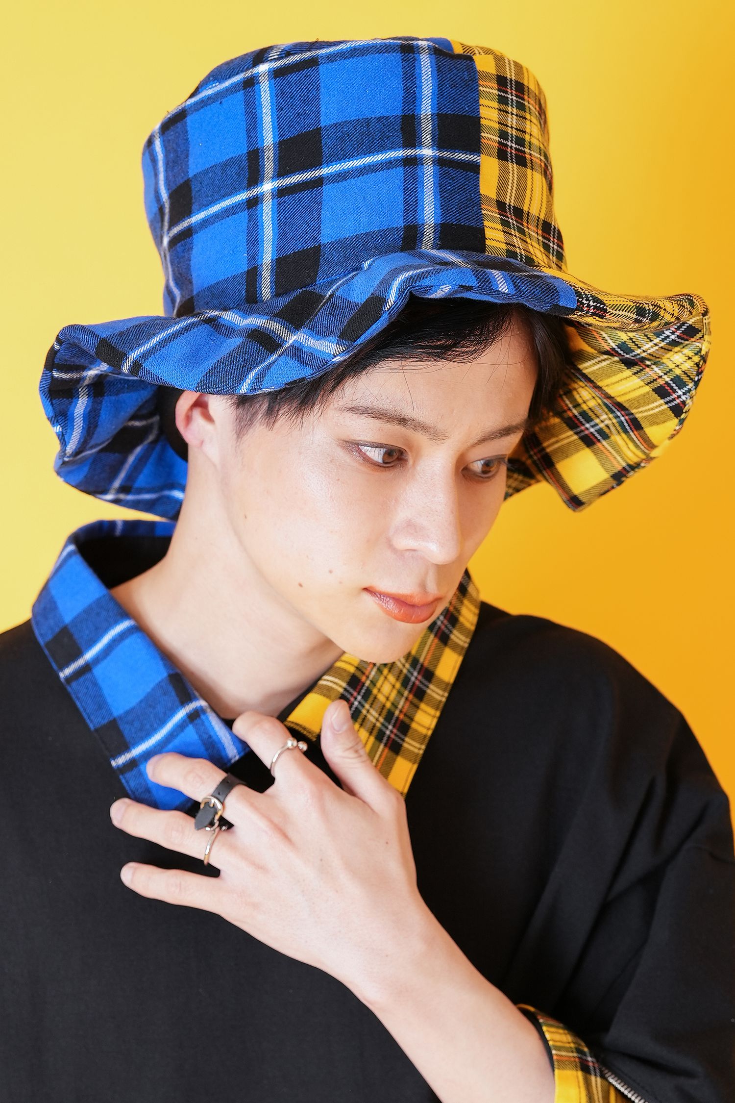 即購可CONP Hat With Tail チェック柄　y2k ハット男女兼用 即購可CONP Hat With Tail チェック柄 y2k ハット男女兼用