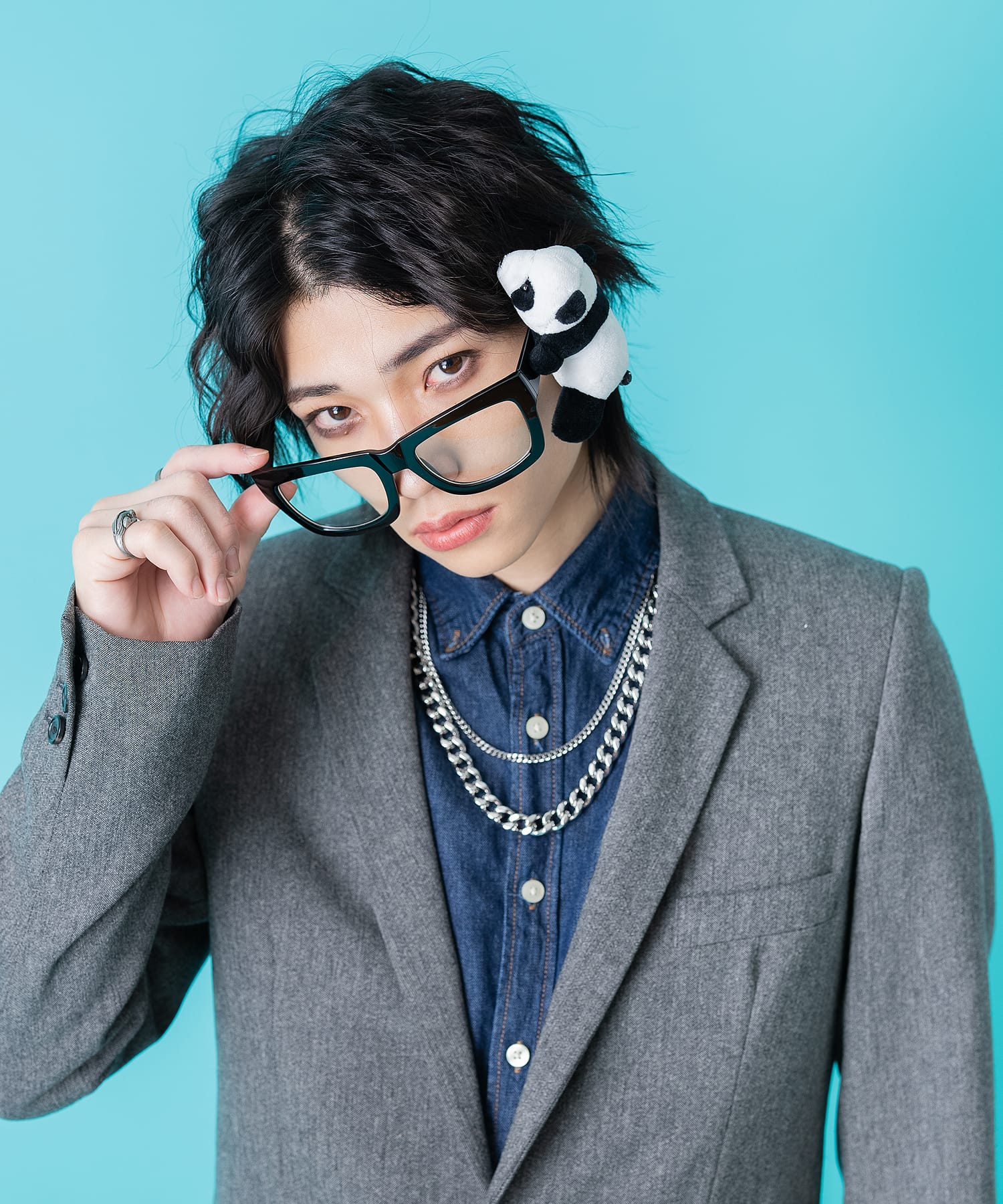 TEDDY ankoROCK ビッグスクエアメガネ / メンズ レディース ユニ