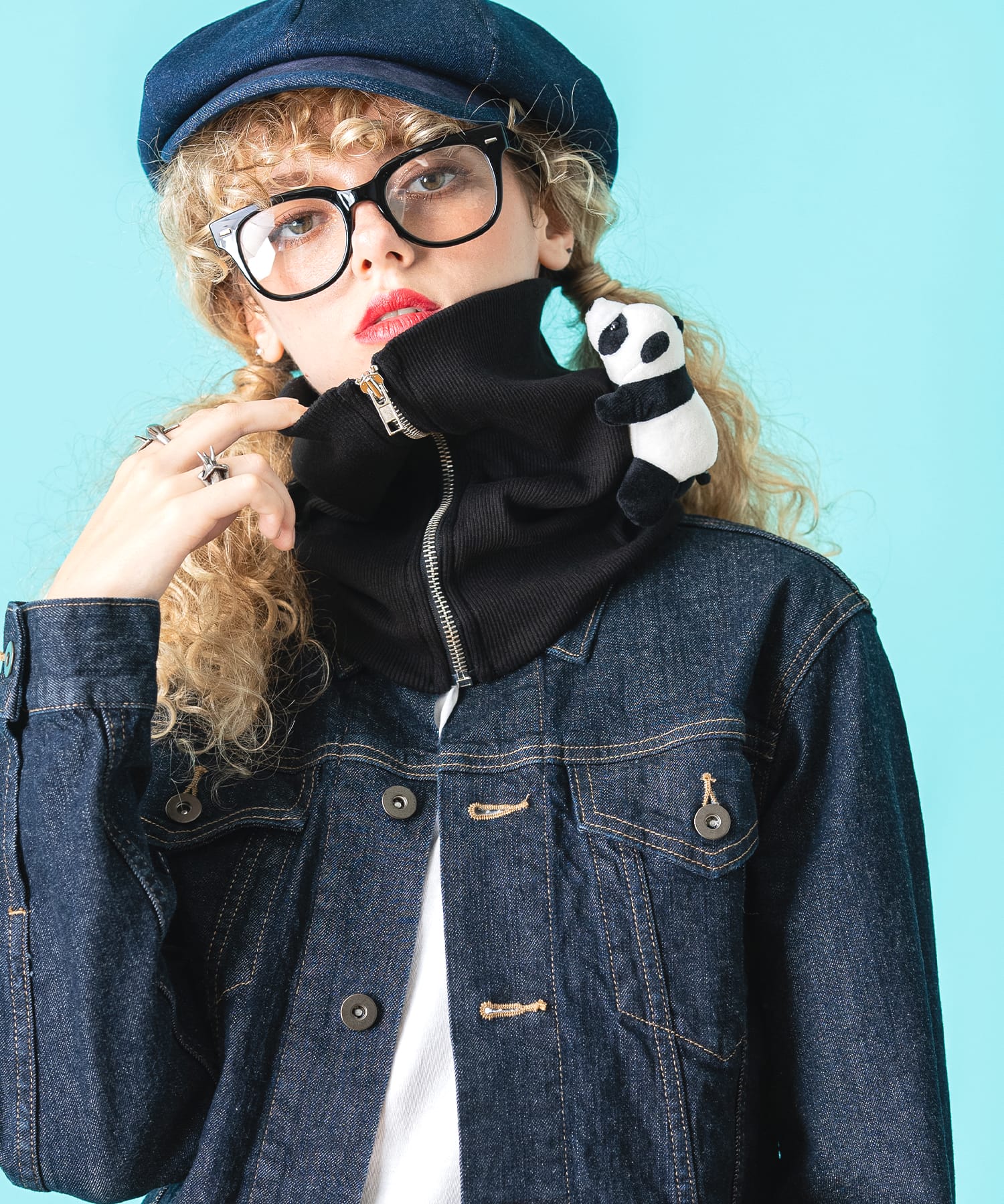 TEDDY ankoROCK リブボリュームネックウォーマー / メンズ レディース