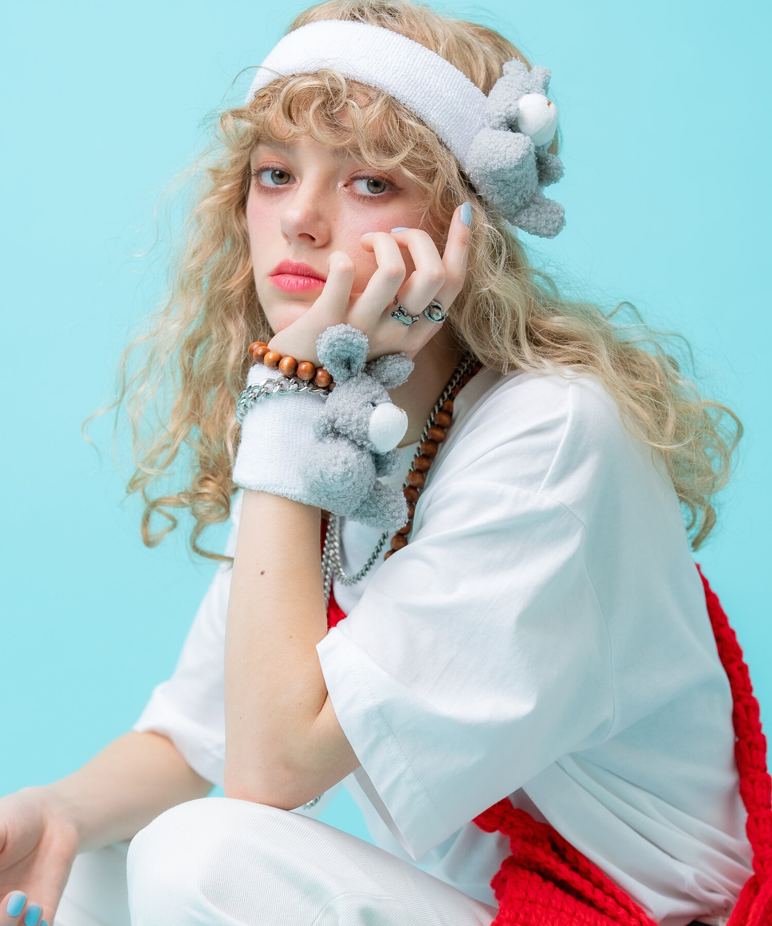 TEDDY ankoROCK リストバンド / メンズ レディース スポーツ タオル