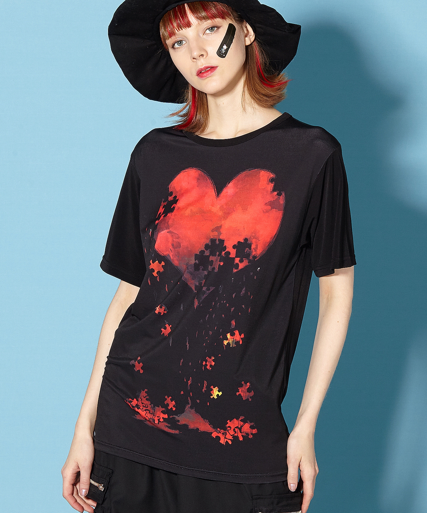 内祝い MASU heartbreak L S T-shirts 穴あきカットソー i9tmg.com.br