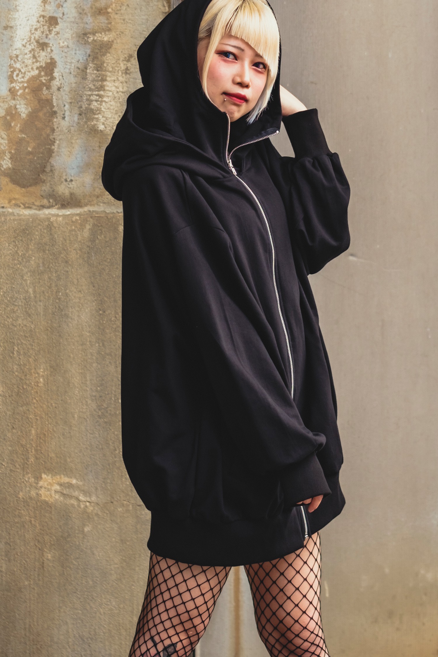 ダブルフードパーカー -オーバーサイズ- ankoROCK(アンコロック  