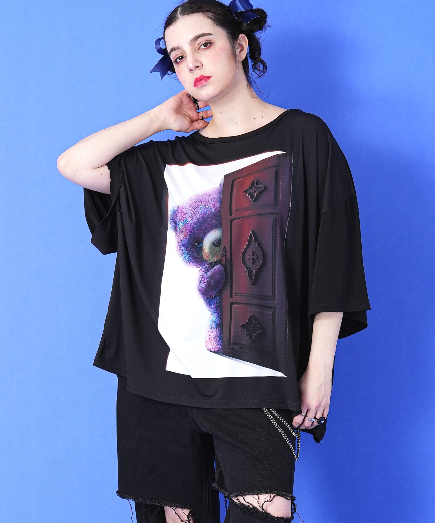 扉の向こう側Tシャツ -オーバーサイズ70- ankoROCK(アンコロック  