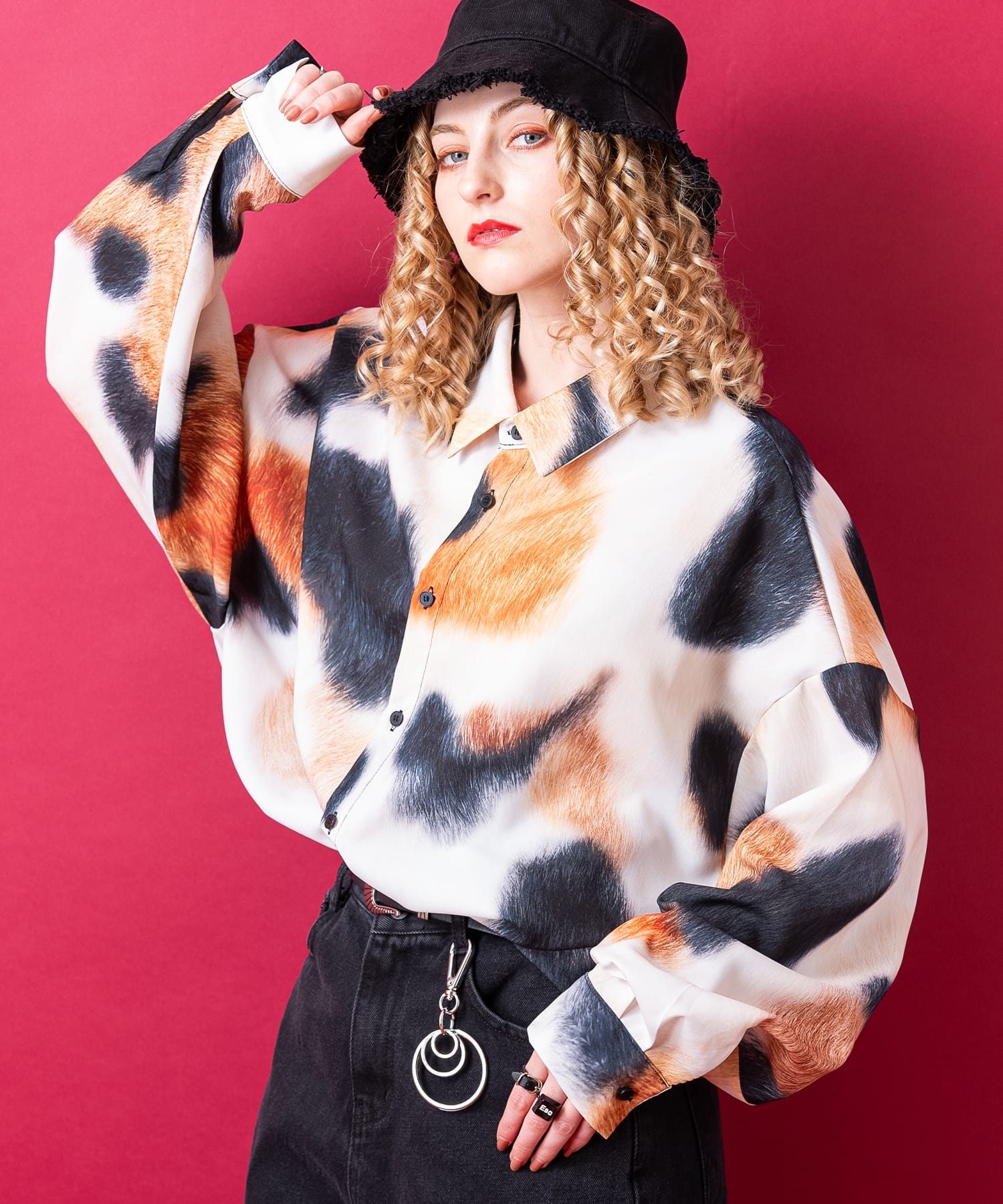 ankoROCK 三毛猫シャツ -オーバーサイズ-