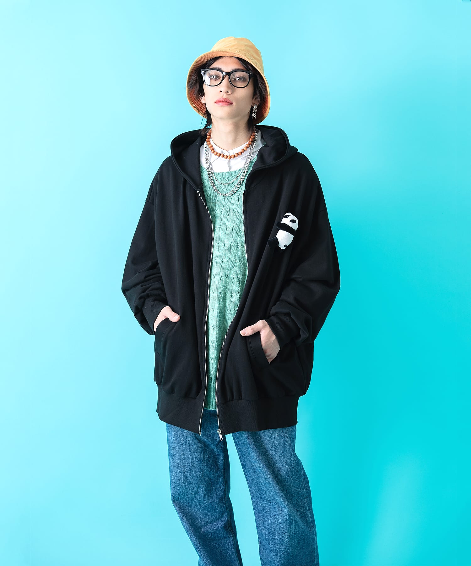 TEDDY ankoROCK ジップアップパーカー -オーバーサイズ- / メンズ