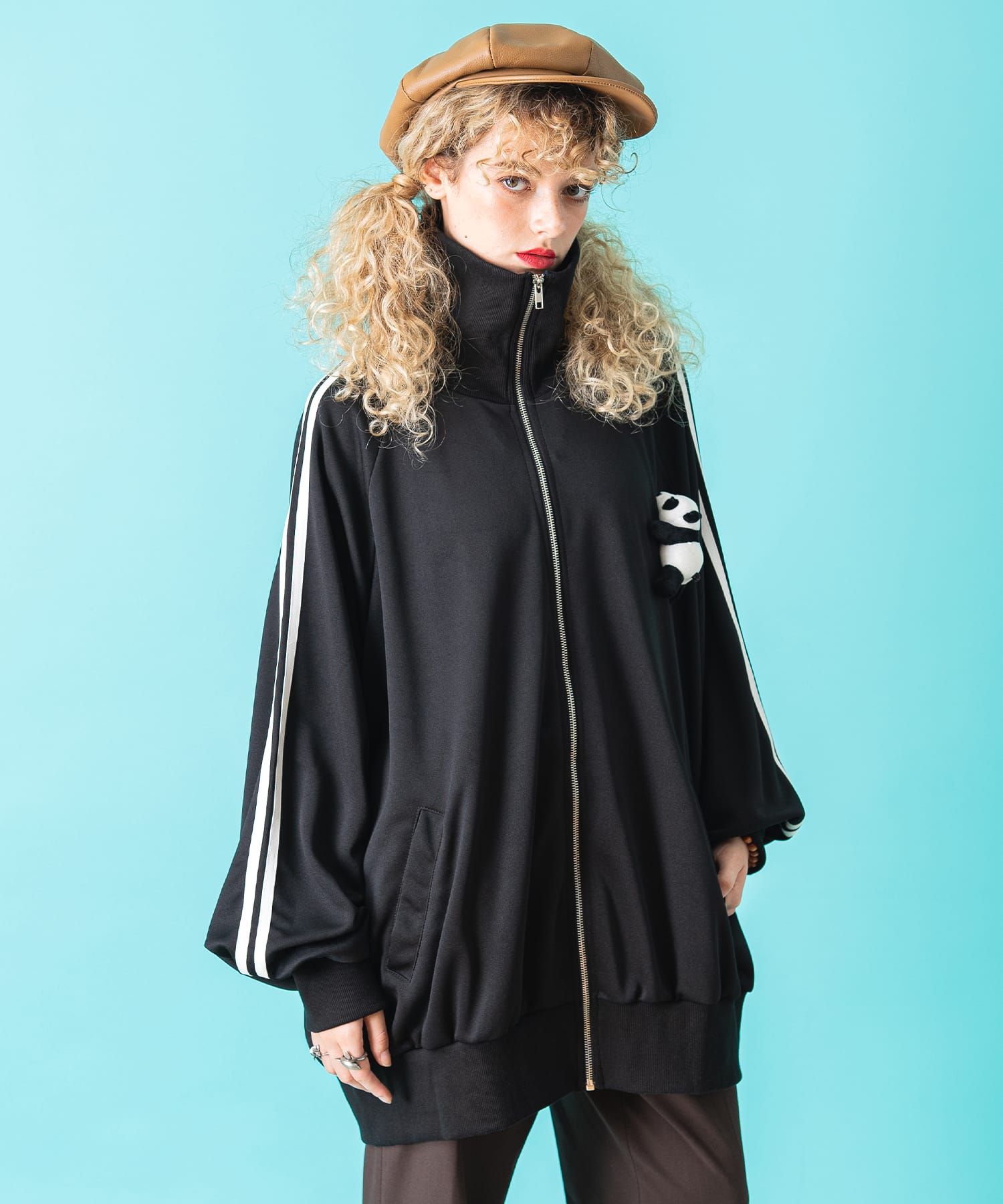 希少 ankoROCK 退廃ハートボリュームネックジャージ ankoROCK スパンキーリングジップボカロボリュームネック