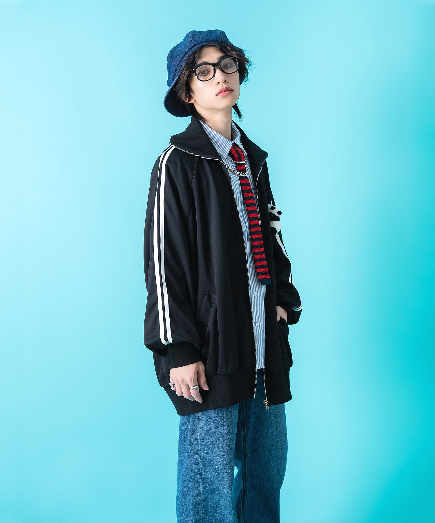 TEDDY ankoROCK ボリュームネックラインジャージ -オーバー