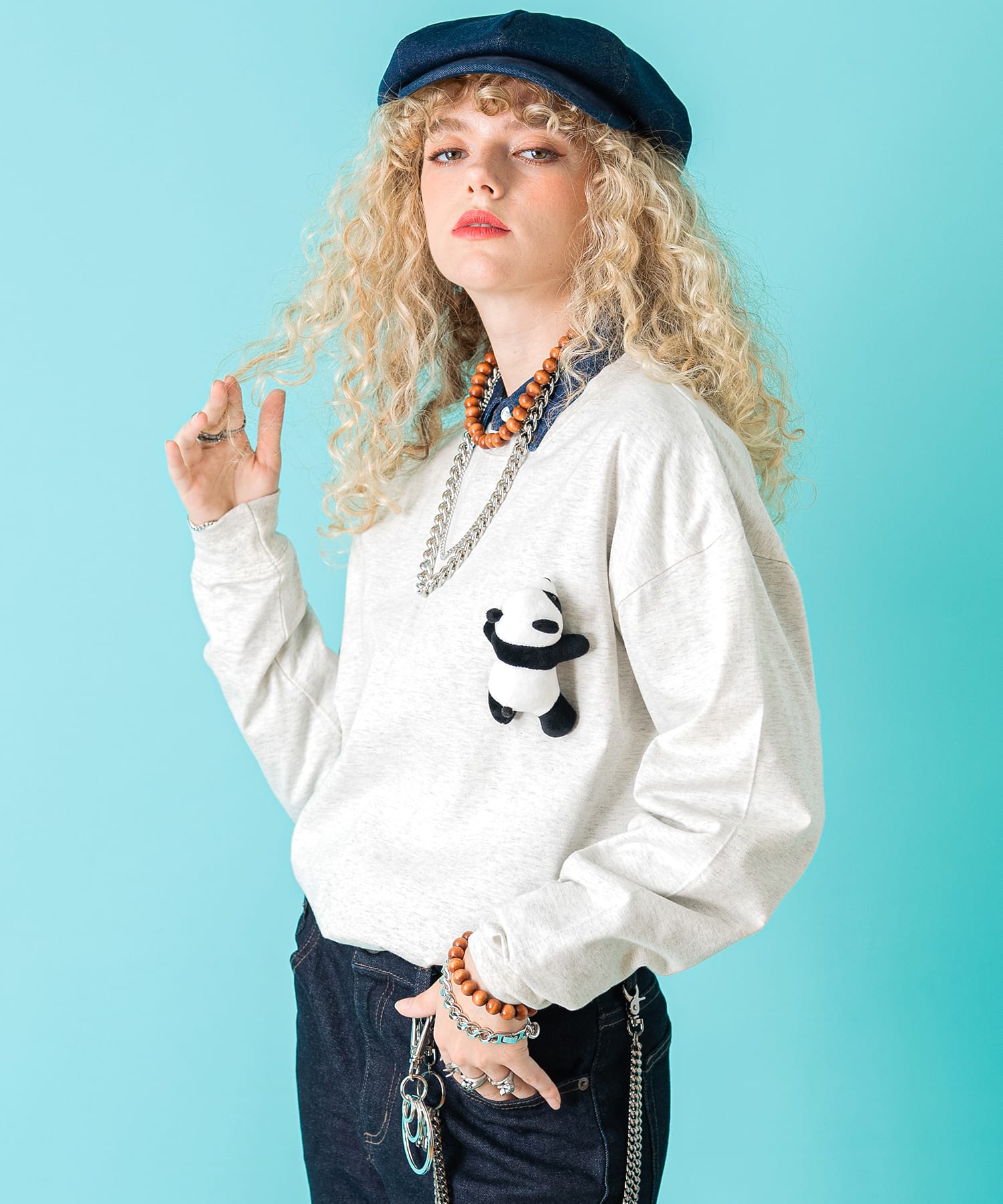 TEDDY ankoROCK ロングTシャツ / メンズ レディース ユニセックス 長袖  