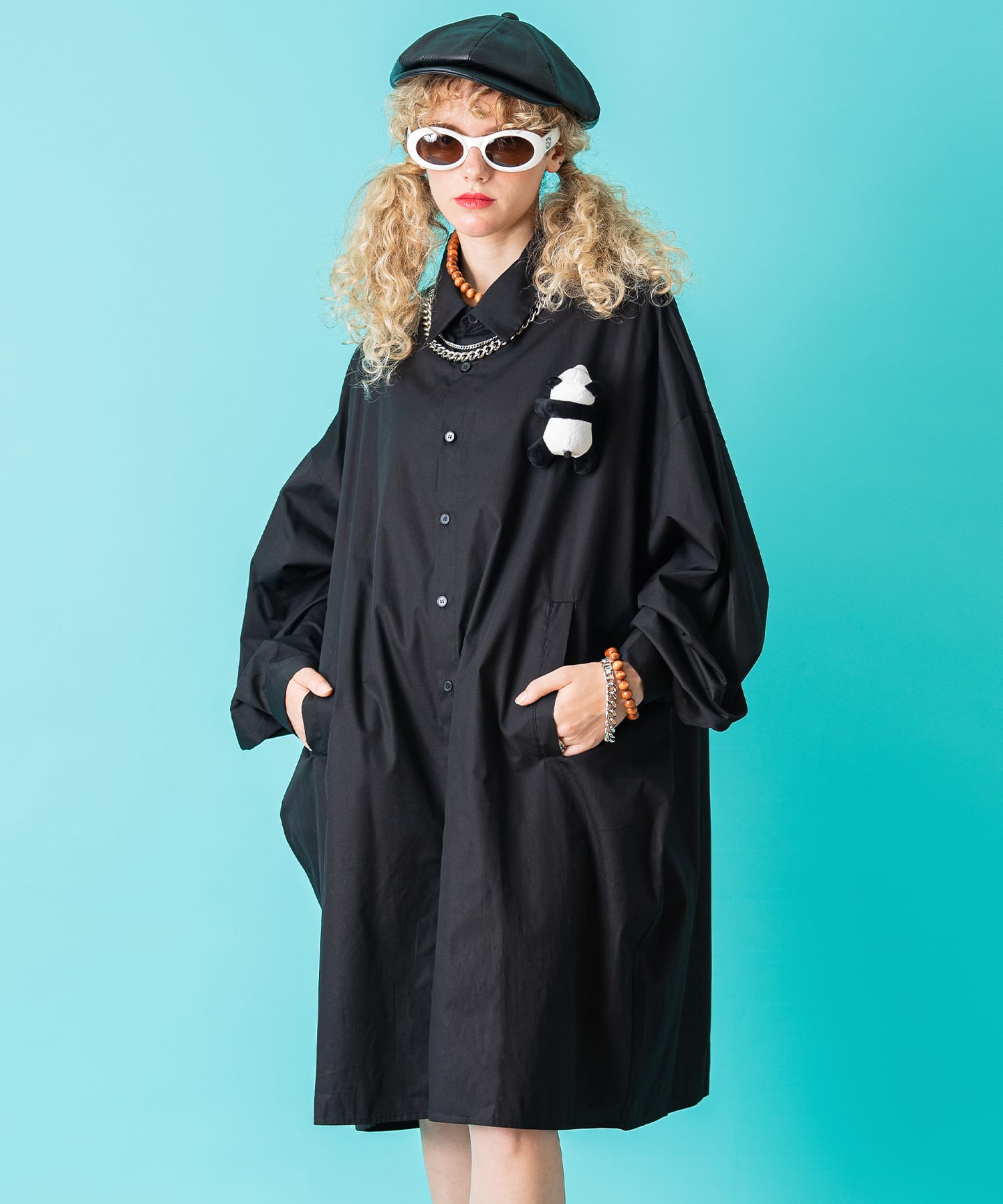 TEDDY ankoROCK スーパーロング丈シャツ -オーバーサイズ- / メンズ