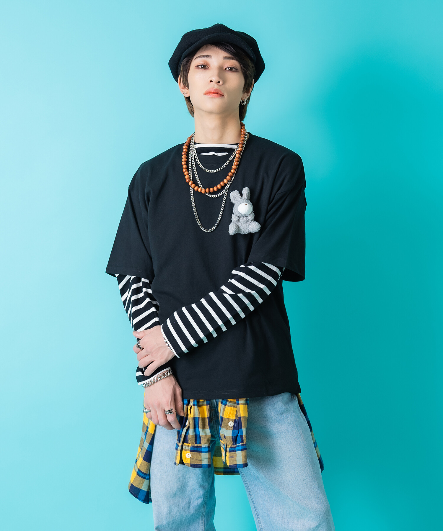 ankoROCK   テディベア　Tシャツ　フリーサイズ　半袖シャツ ankoROCK - ankoROCK テディベア Tシャツ フリーサイズ 半袖シャツ の