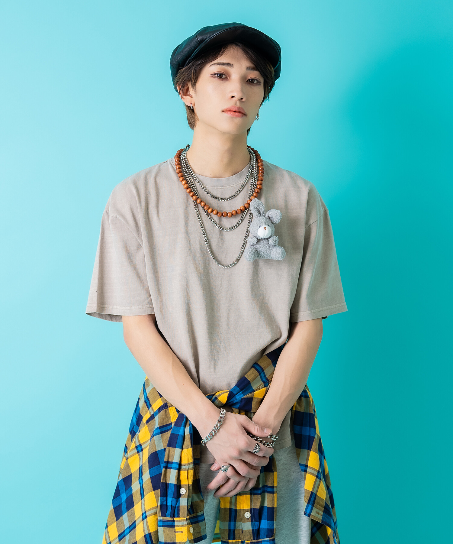 TEDDY ankoROCK ピグメントTシャツ / メンズ レディース ユニセックス