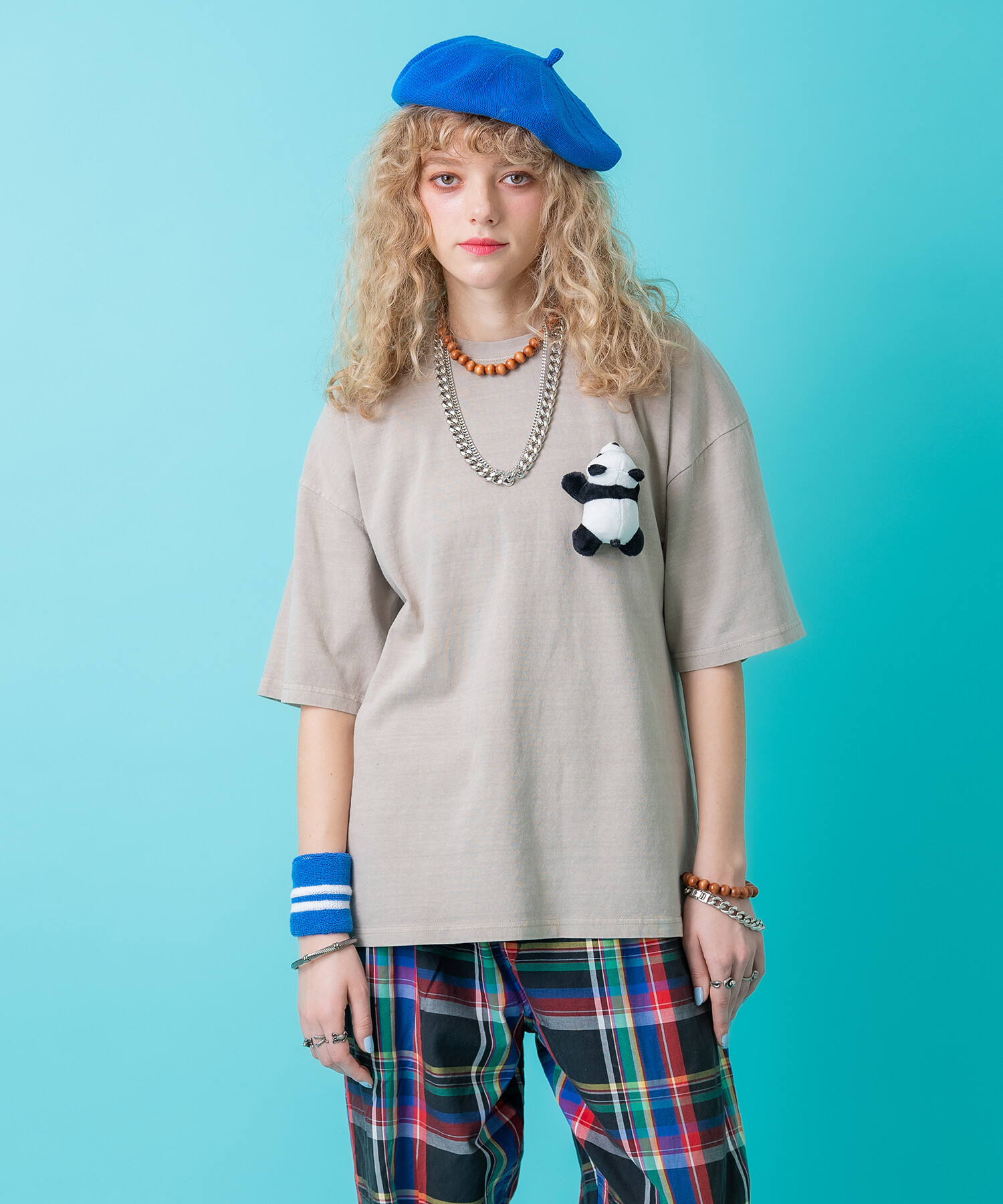 TEDDY ankoROCK ピグメントTシャツ / メンズ レディース ユニセックス 