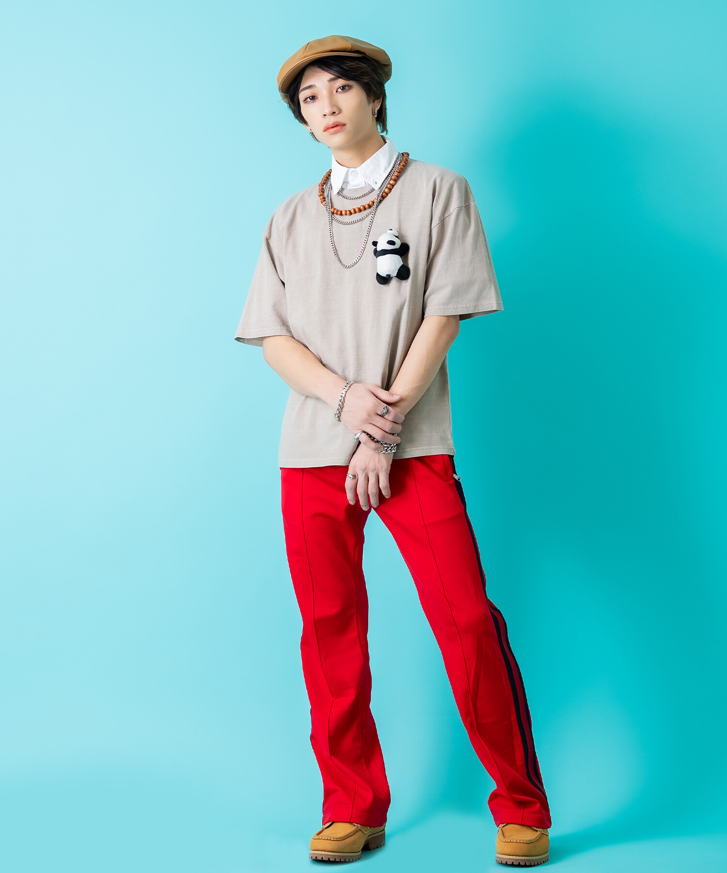 TEDDY ankoROCK ピグメントTシャツ / メンズ レディース ユニセックス