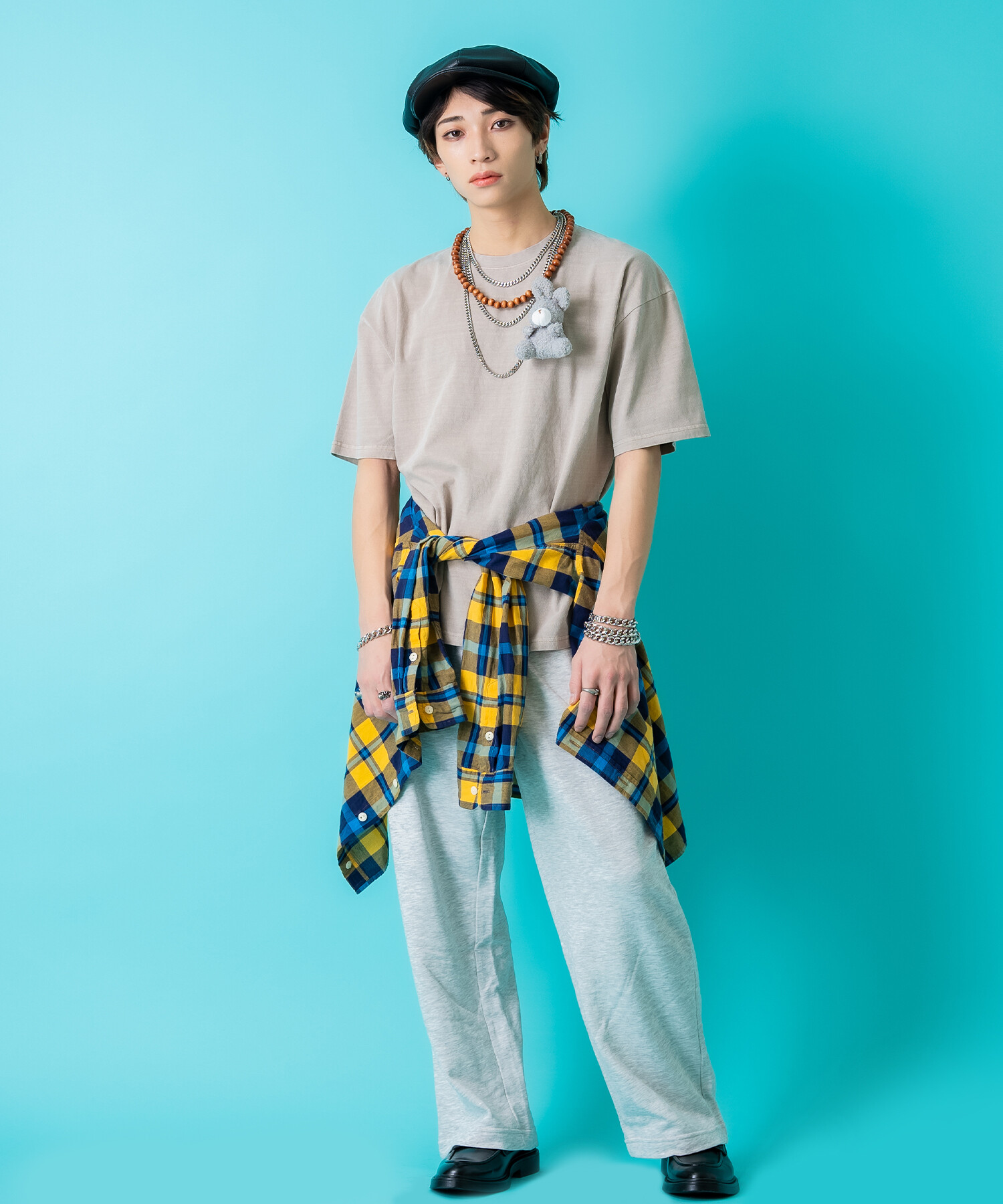 TEDDY ankoROCK ピグメントTシャツ / メンズ レディース ユニセックス