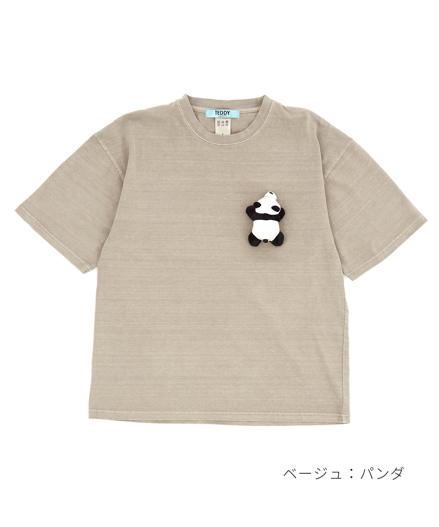 TEDDY ankoROCK ピグメントTシャツ / メンズ レディース ユニセックス