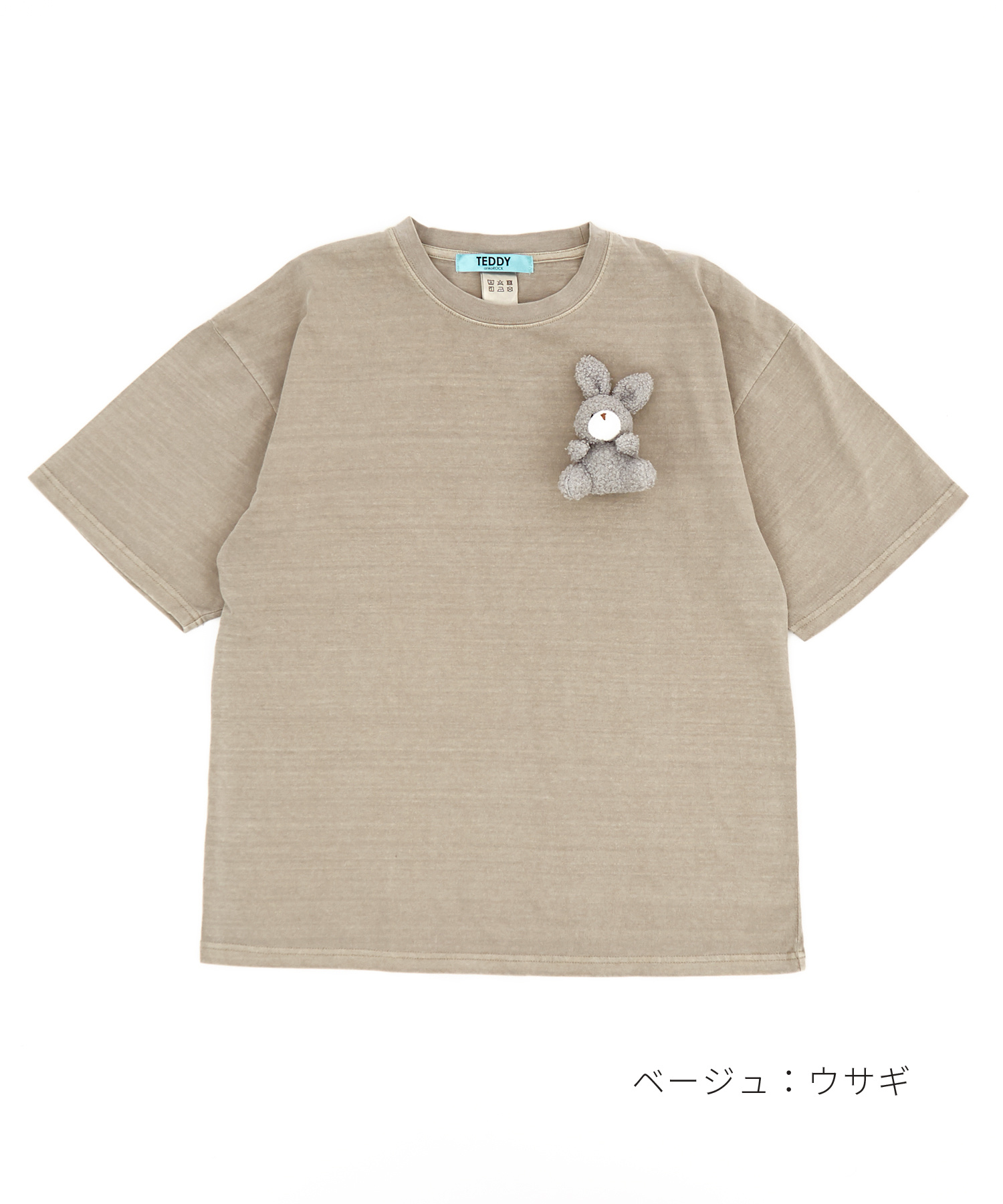 TEDDY ankoROCK ピグメントTシャツ / メンズ レディース ユニセックス 