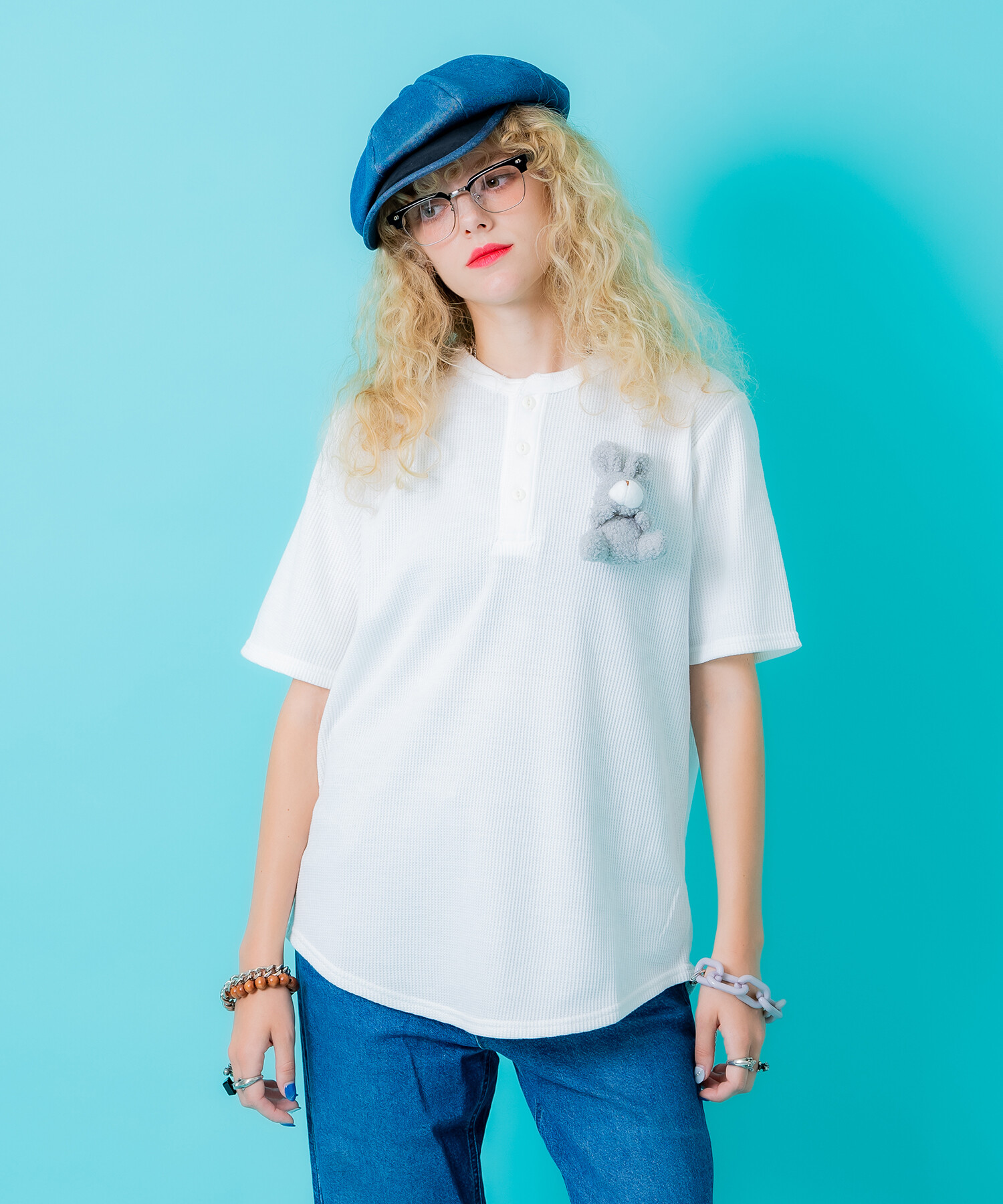 ankoROCK   テディベア　Tシャツ　フリーサイズ　半袖シャツ ankoROCK - ankoROCK テディベア Tシャツ フリーサイズ 半袖シャツ の
