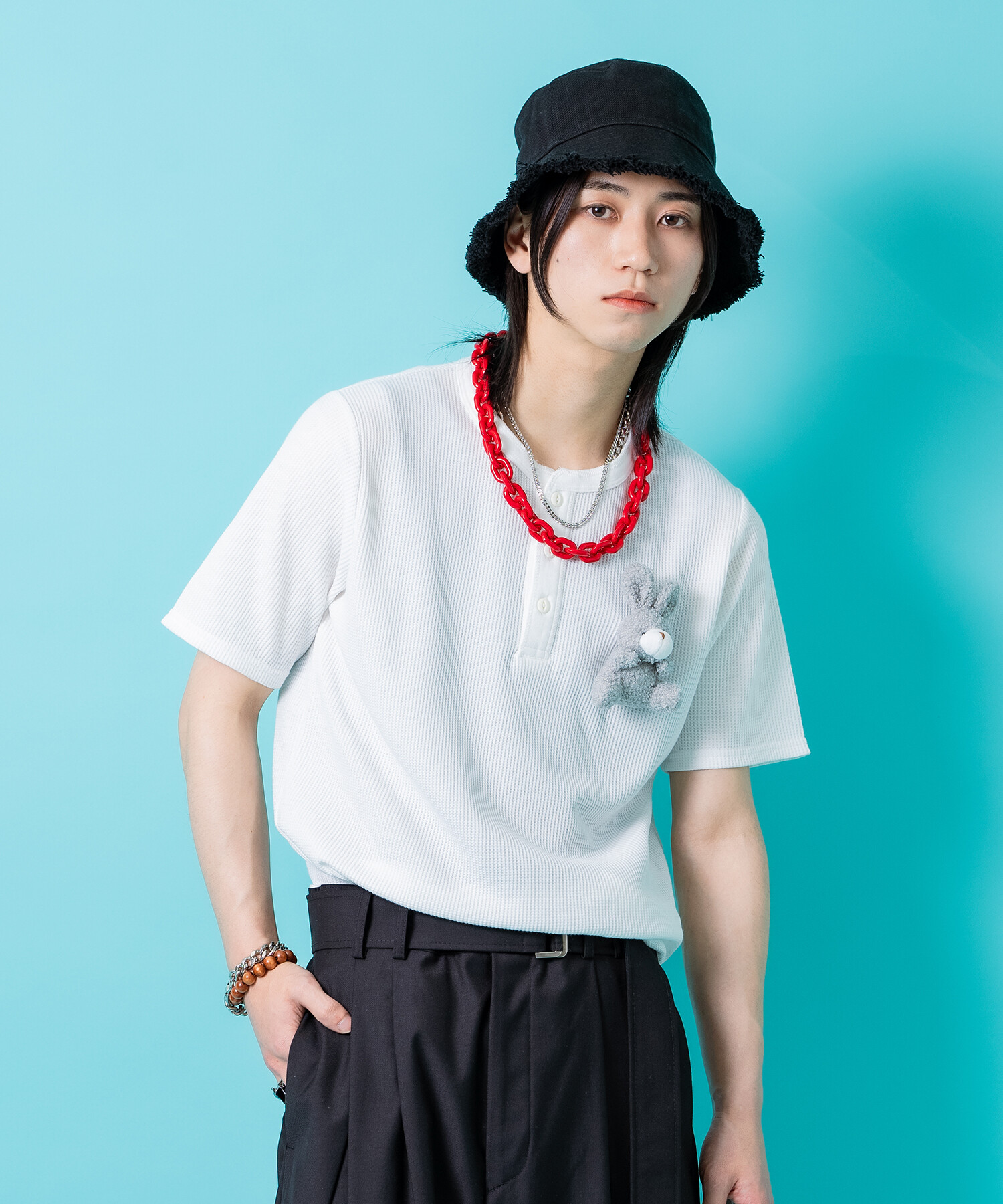 ankoROCK   テディベア　Tシャツ　フリーサイズ　半袖シャツ ankoROCK - ankoROCK テディベア Tシャツ フリーサイズ 半袖シャツ の