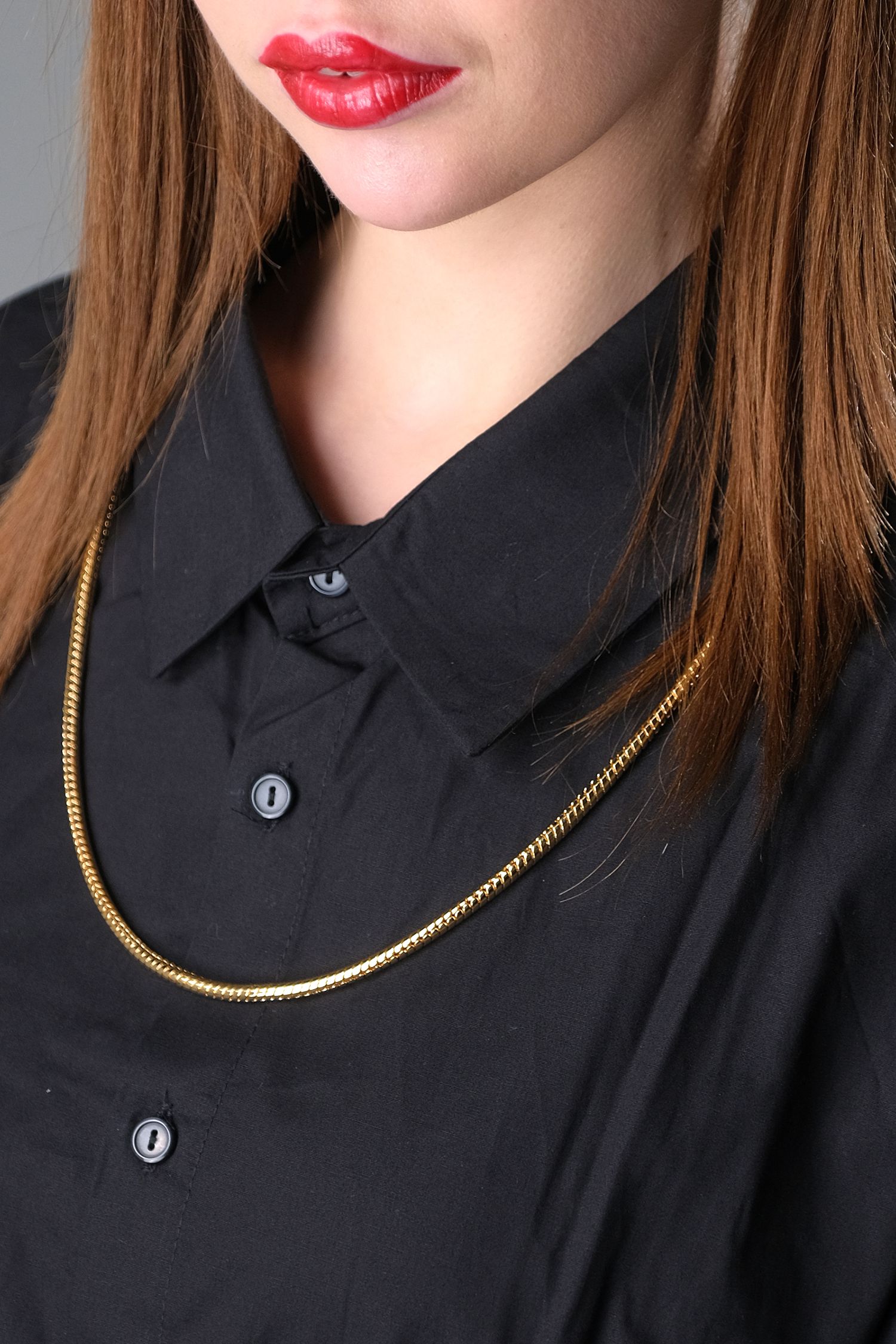 ロックスタイル チェーン ネックレス　70cm シルバー925 ベネチアンチェーン 70cm チェーンネックレス