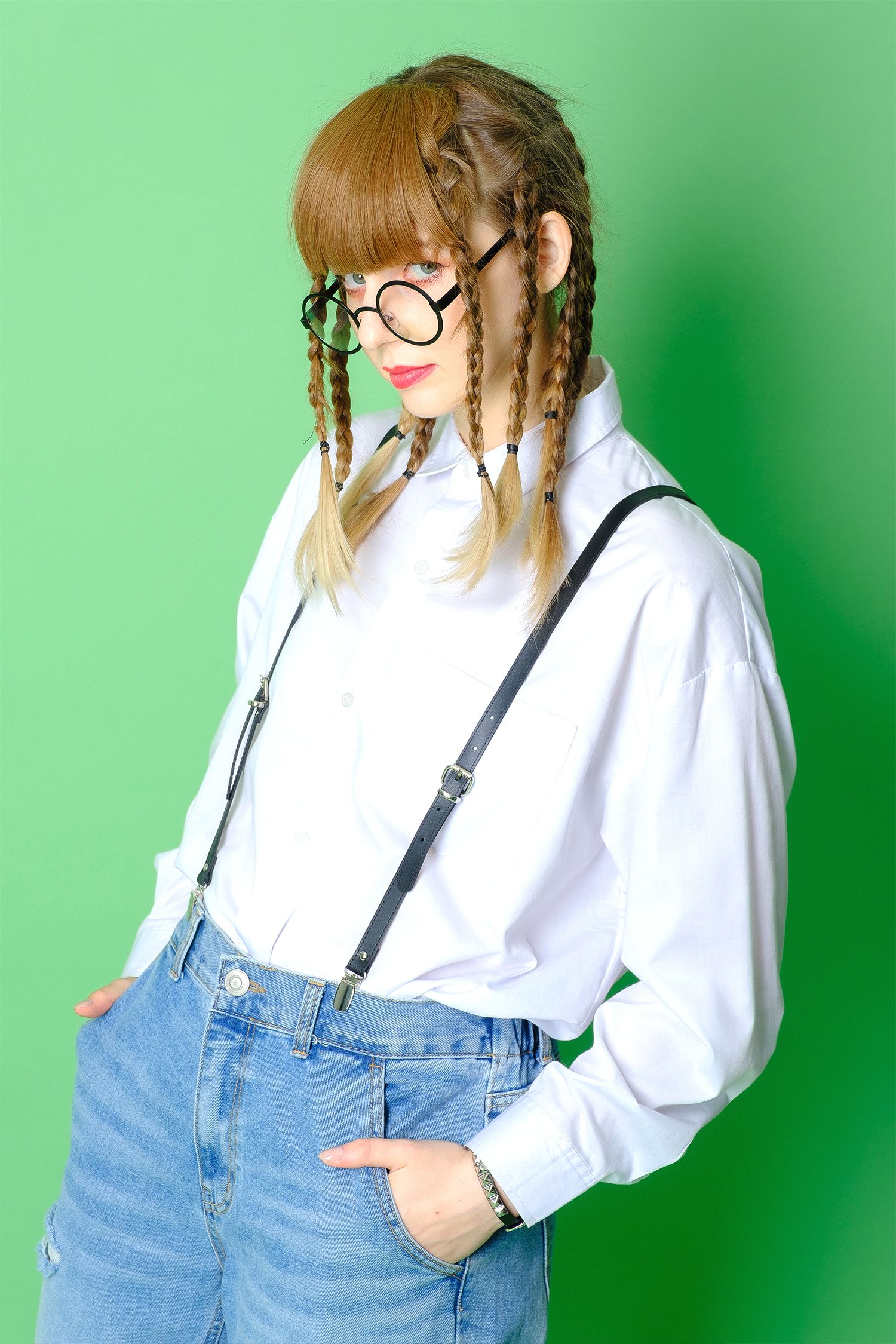 レザーナローサスペンダー ankoROCK(アンコロック) メンズ